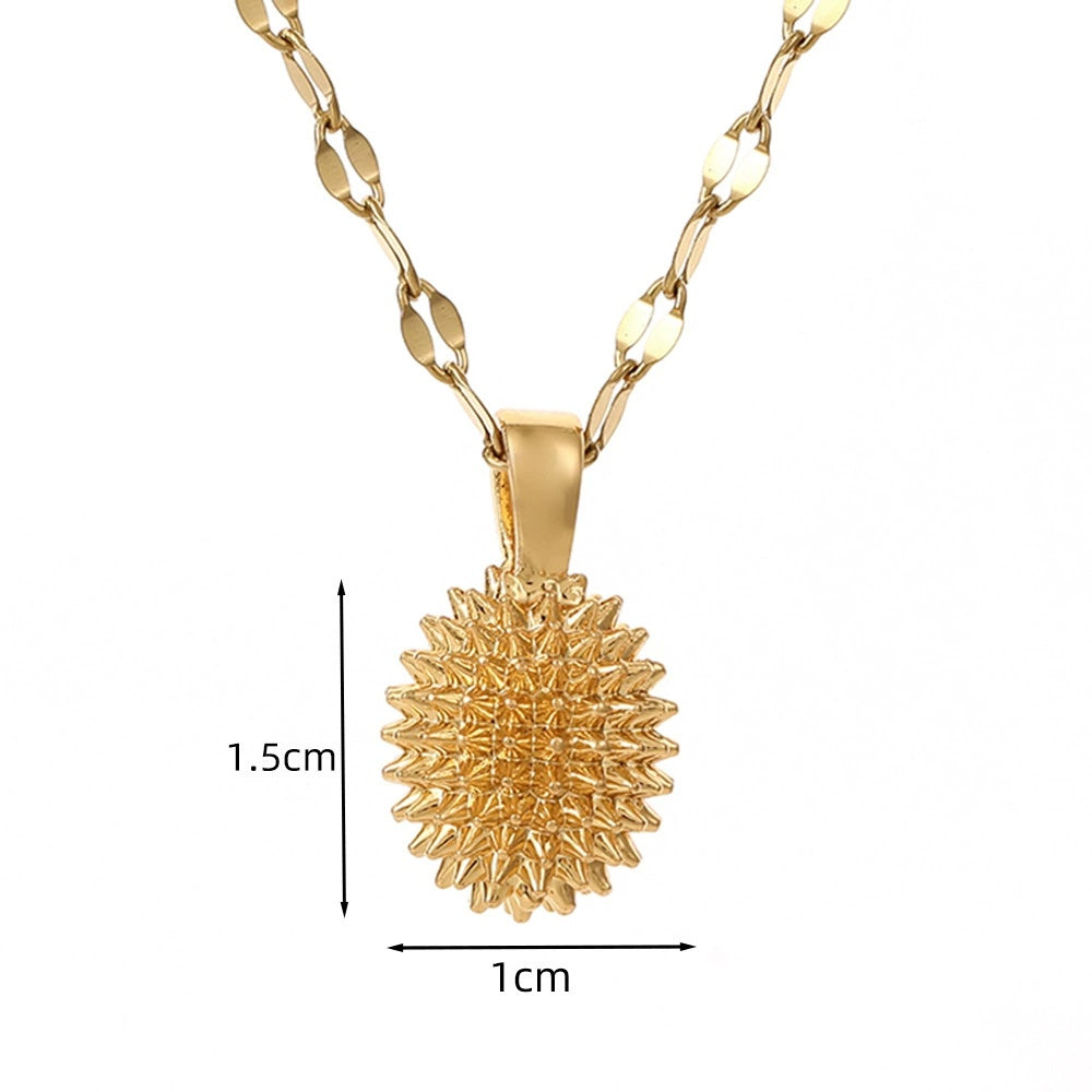 Women's Solid Durian Necklace Simple And Elegant