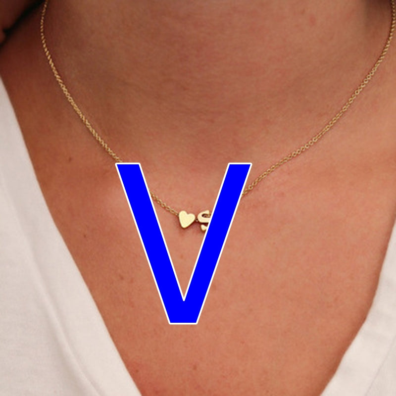 Fashion Exquisite Initial Gold And Silver Clavicle Chain