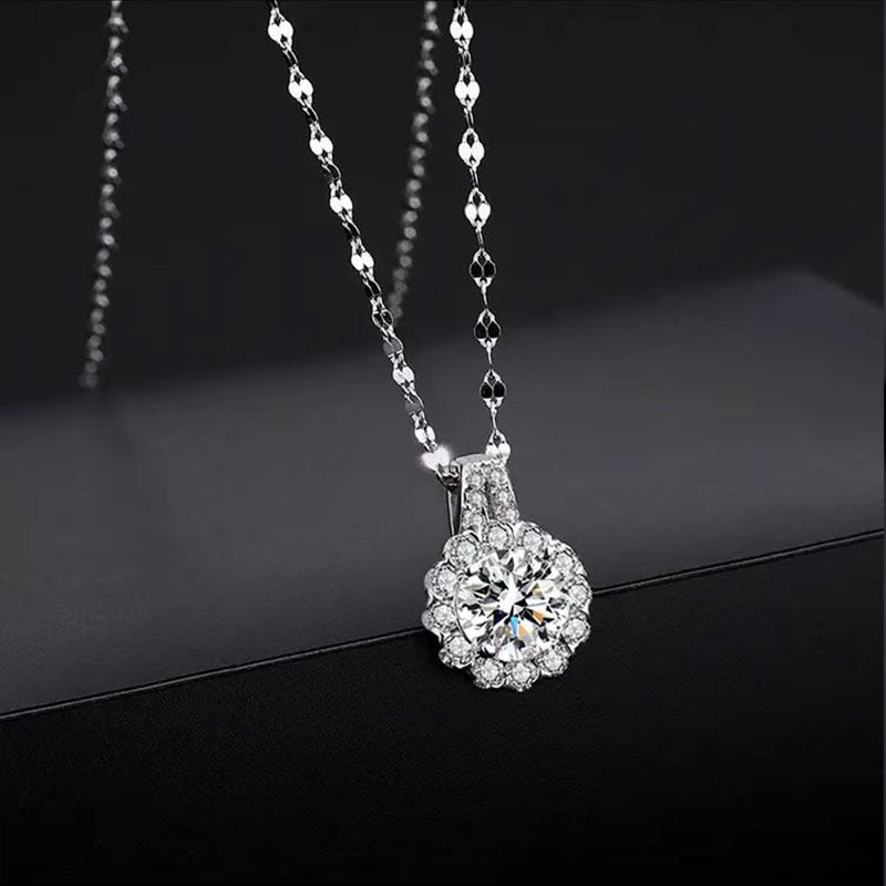 Halskette für Frauen aus 925er Sterlingsilber mit Zirkonia