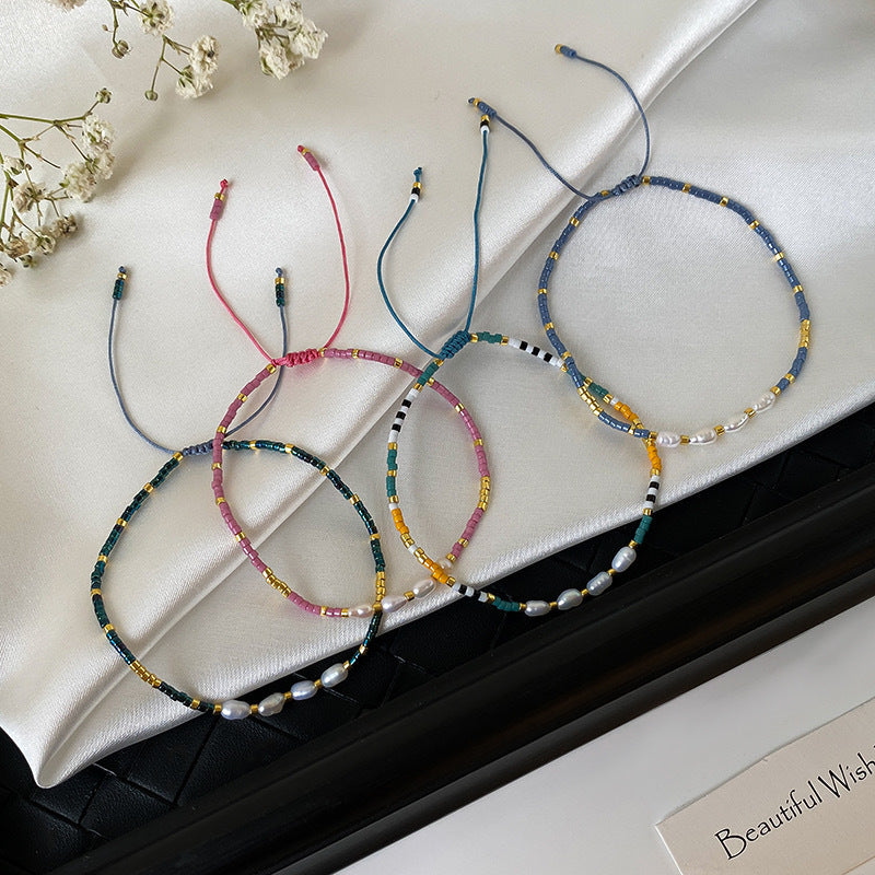 Leicht luxuriöses All-Match Natursteinarmband