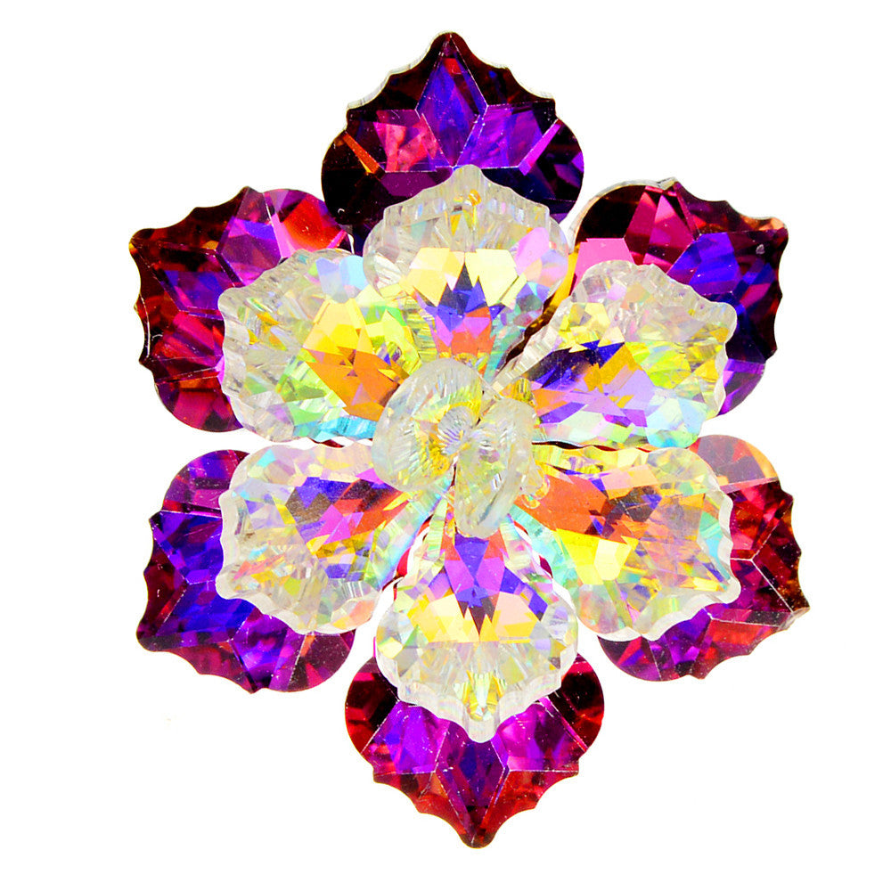 Kristallblumenbrosche Handgefertigte Corsage