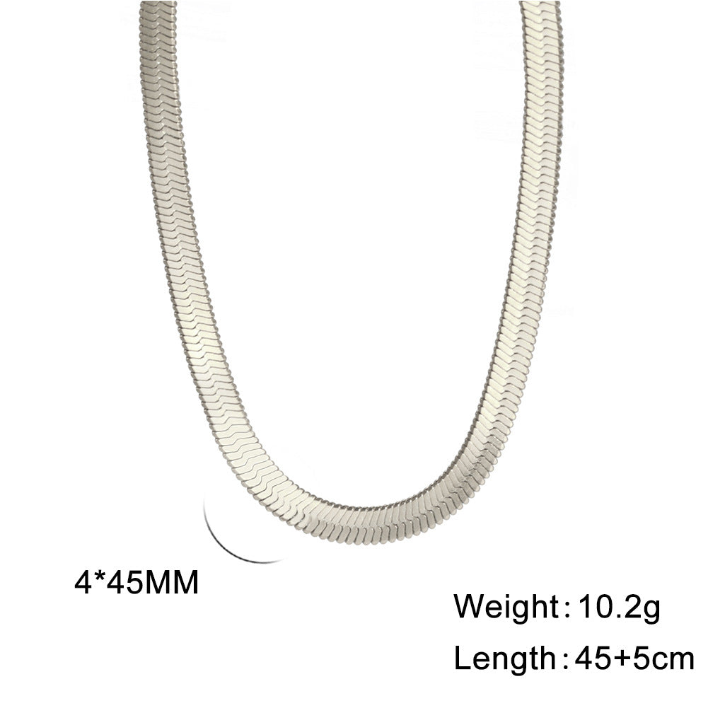 Beliebter Schlangenknochen-Edelstahl-Choker
