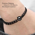 Diseño Original Nueva Pulsera de Hombre con Círculo M Personalizada