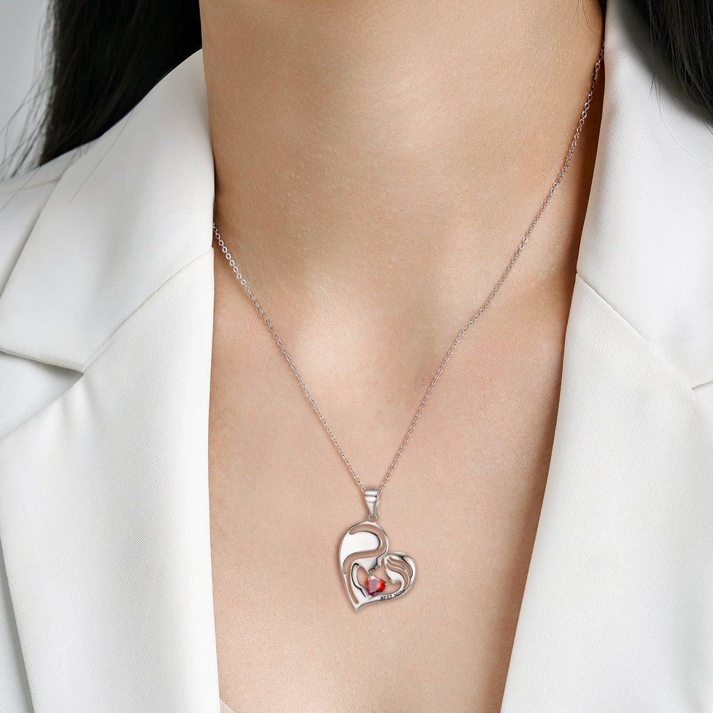 S925 Sterling Silber Beste Mama Halskette Muttertags-Serie Halskette