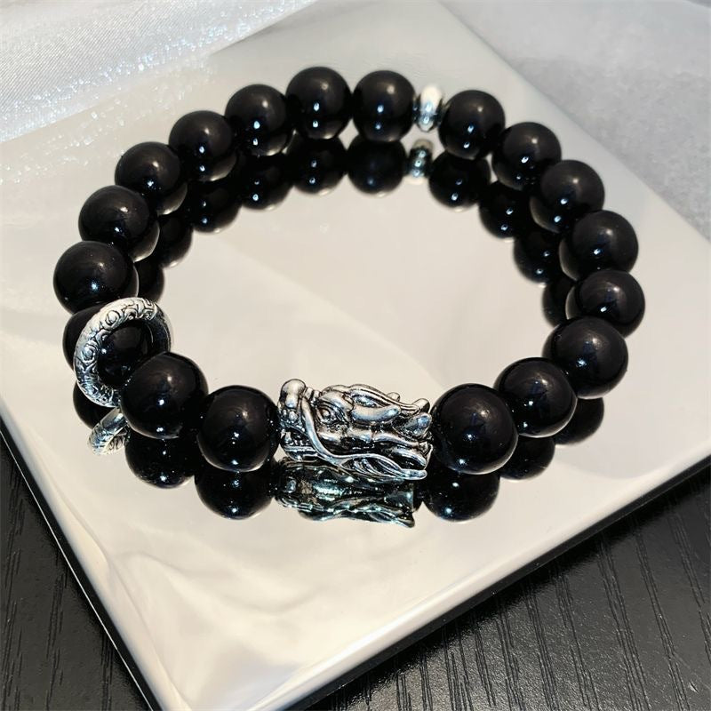 Pulsera con diseño de la suerte tradicional del Año del Dragón y cielo estrellado