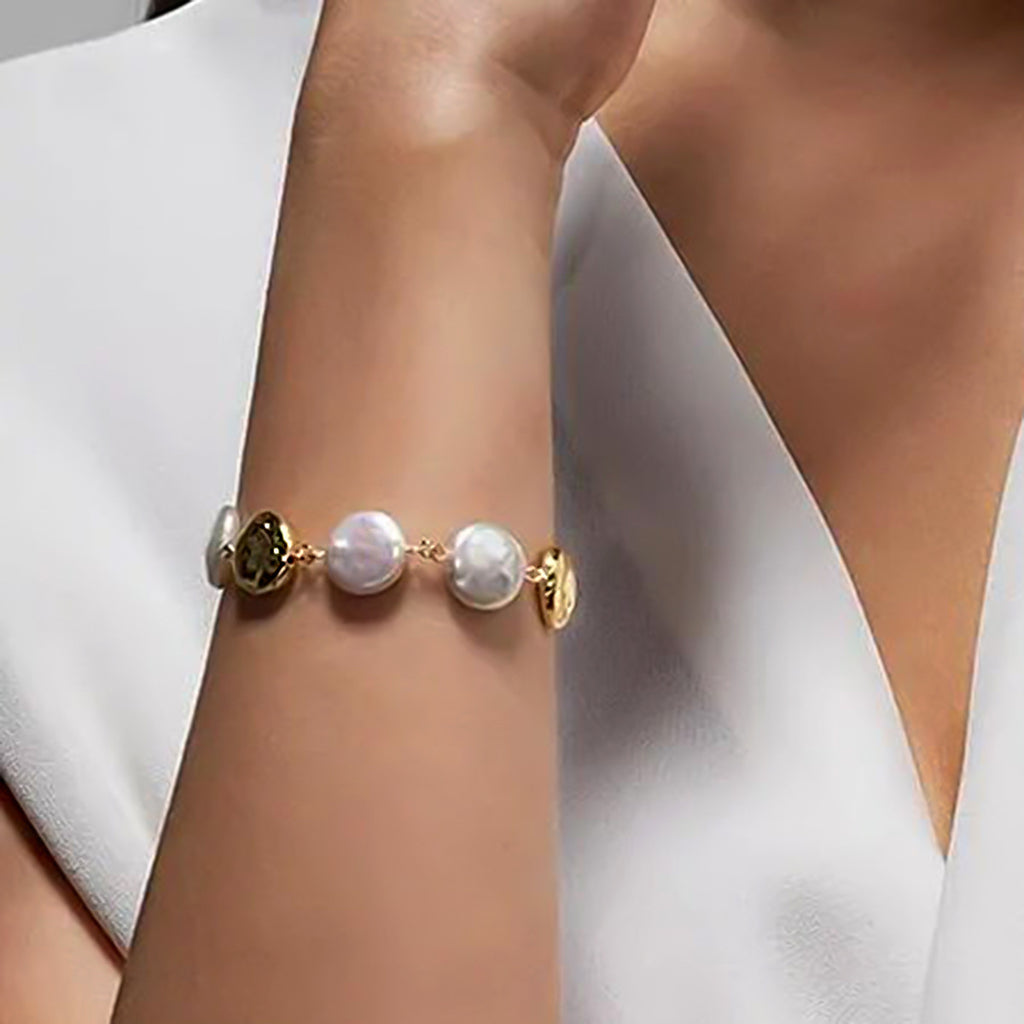 Edelstahl Perle Retro Personalisiertes Armband
