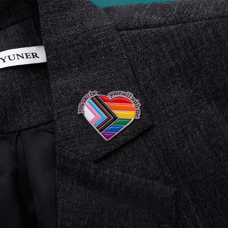 Neben Mir Kannst Du Deine Eigene Brosche Rucksack Kleidung Hutnadel Schwul Cross-Gender-Abzeichen Sein