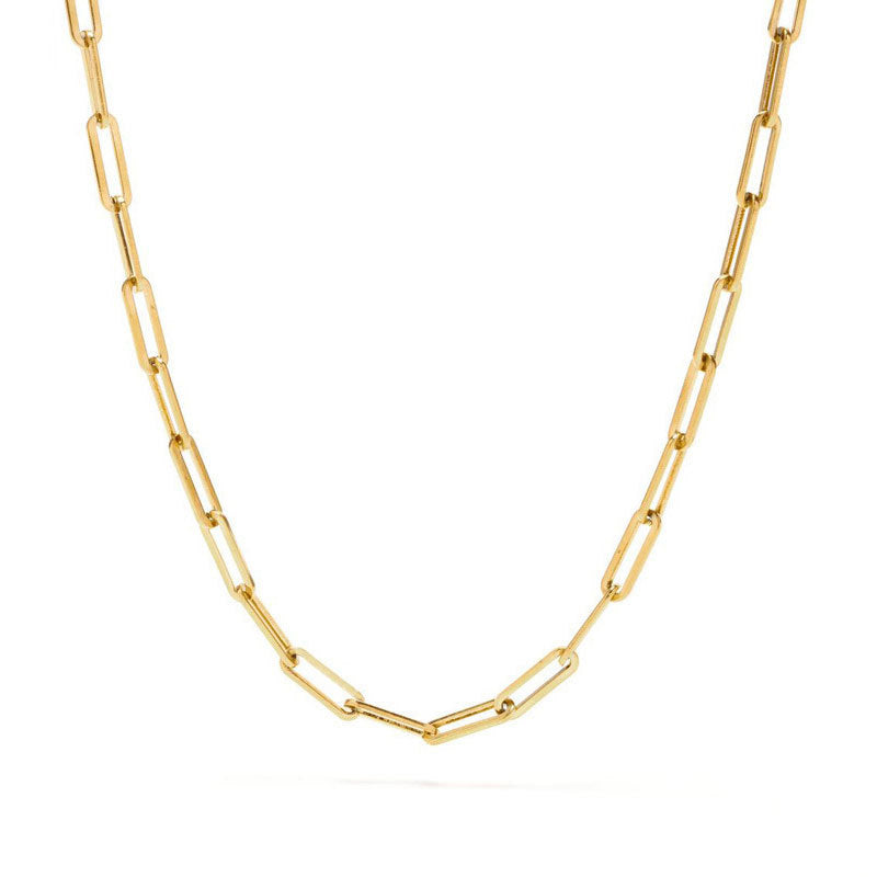 Clip Dicke Kette Halskette Unisex Halskette Schlüsselbeinkette