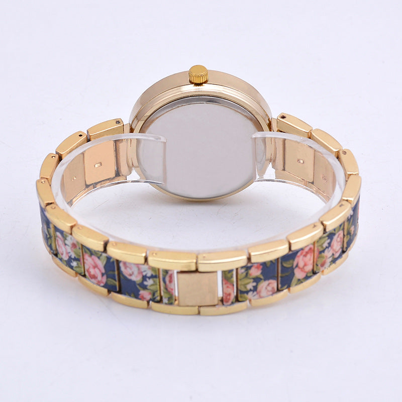 Mode-Edelstahl-Uhr Damen