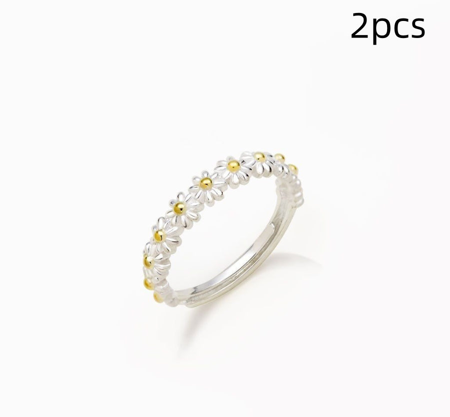 Fashion Sweet Little  Ring Wild Flower Ring