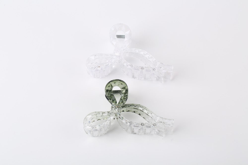Mattes Vollton-Klauen-Haarclip-Set mit Pfotentasche, modisches Haarclip-Set