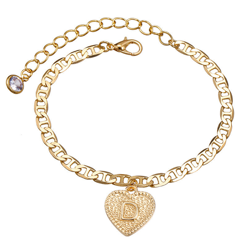 26 English Letters Fashion Men's And Women's Beach Chain