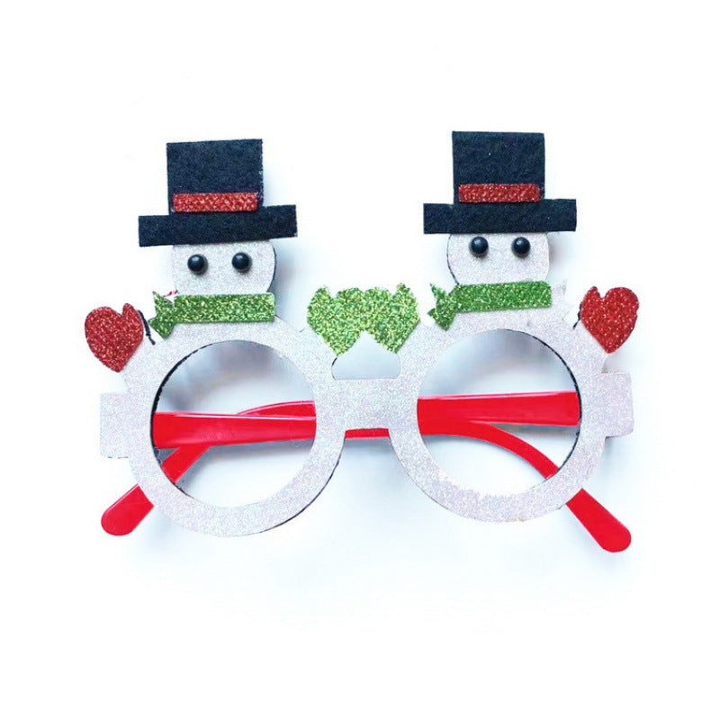 Weihnachtliche kreative Partybrille zum Verkleiden