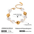 Edelstahl Perle Retro Personalisiertes Armband