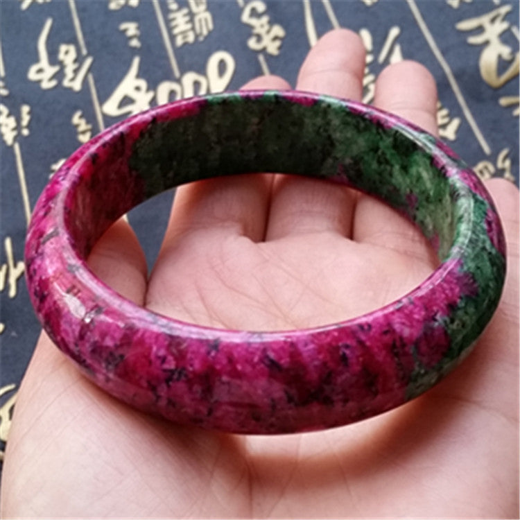 Jade-Pfirsichblüte Jade Seiko poliert Pflaumenblüte Jade Rot und Grün Schatz Pfirsichblüte Jade Armband