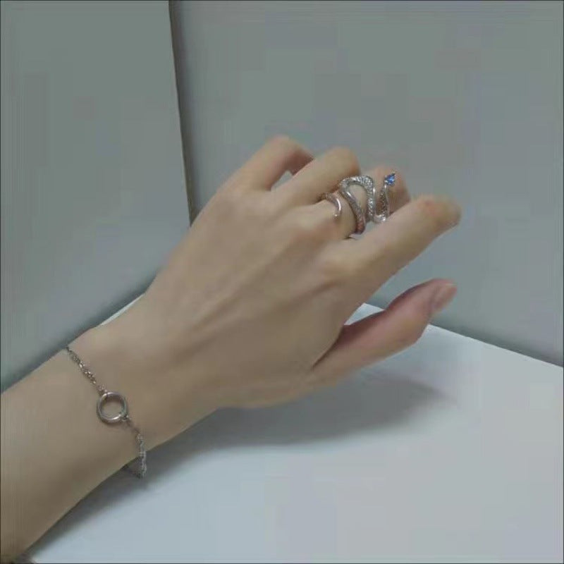 Anillos para mujer con diseño de serpiente psíquica