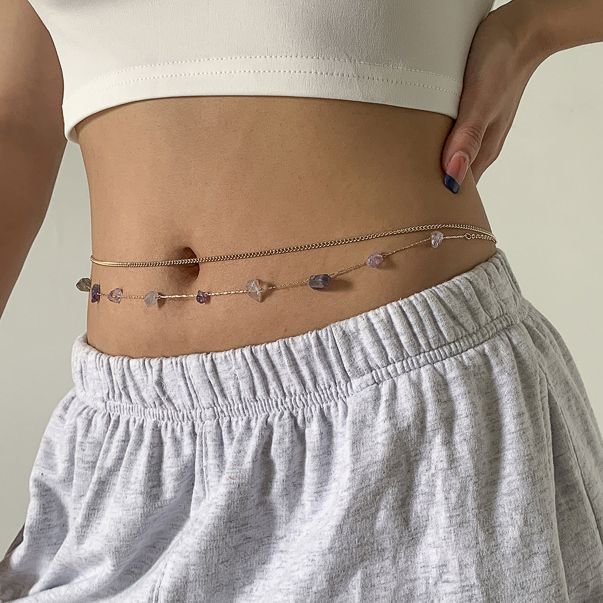Traje de cadena fina de moda para el cuerpo
