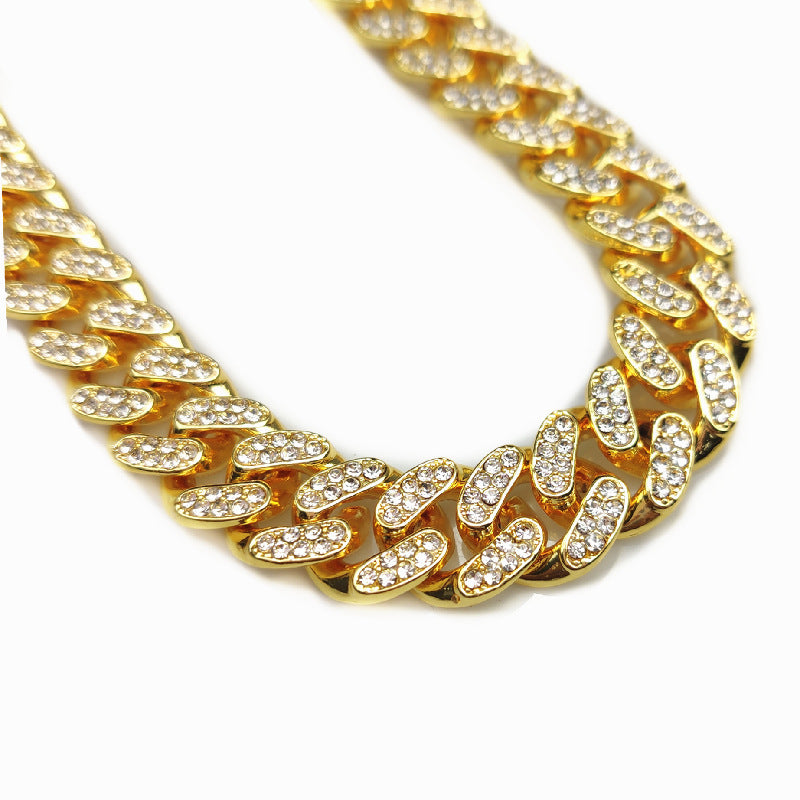 Dichte Diamant-Kubakette für Herren Hip Hop