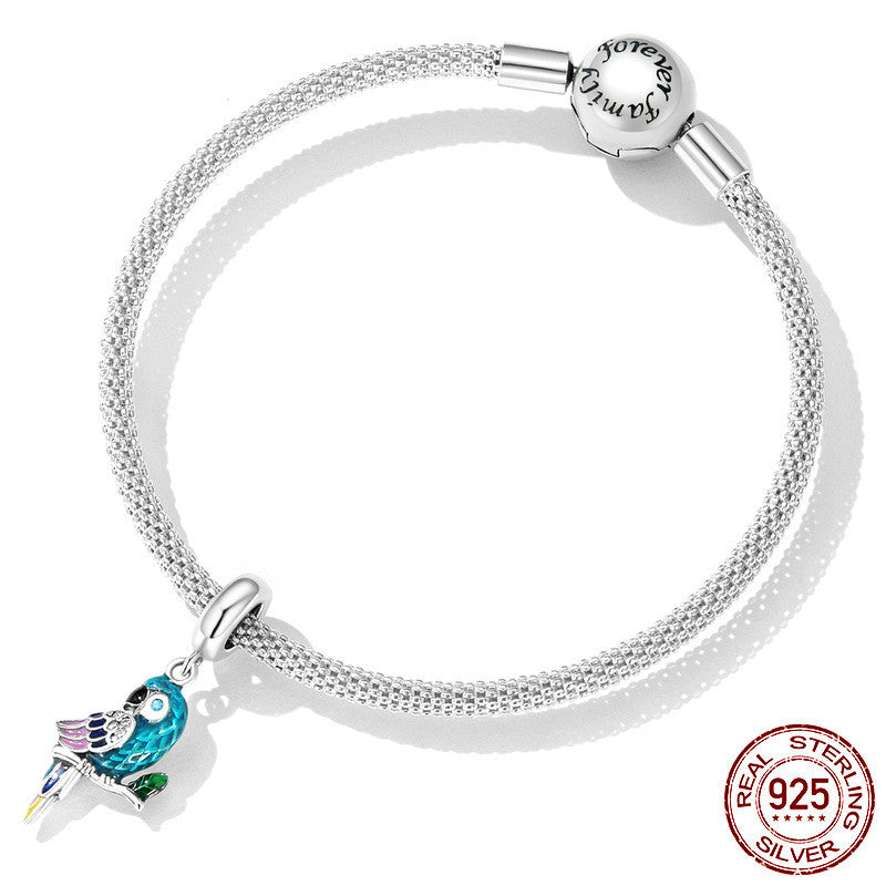Papagei Armband Anhänger Accessoire Zarte Feder