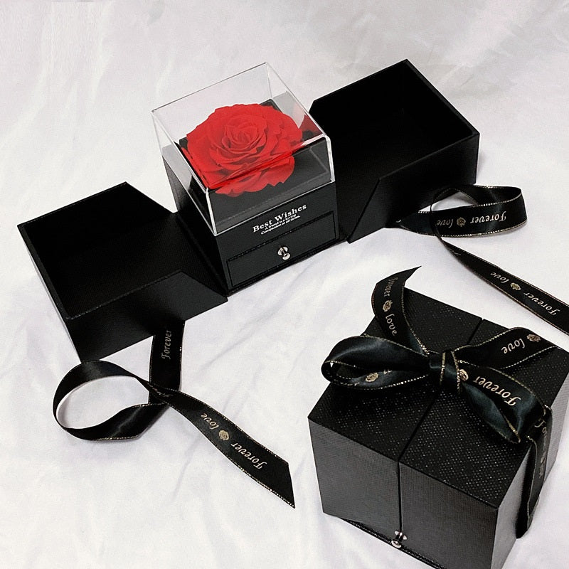 Herzförmiges Halsketten-Ohrring-Kombinations-Set aus Sterlingsilber