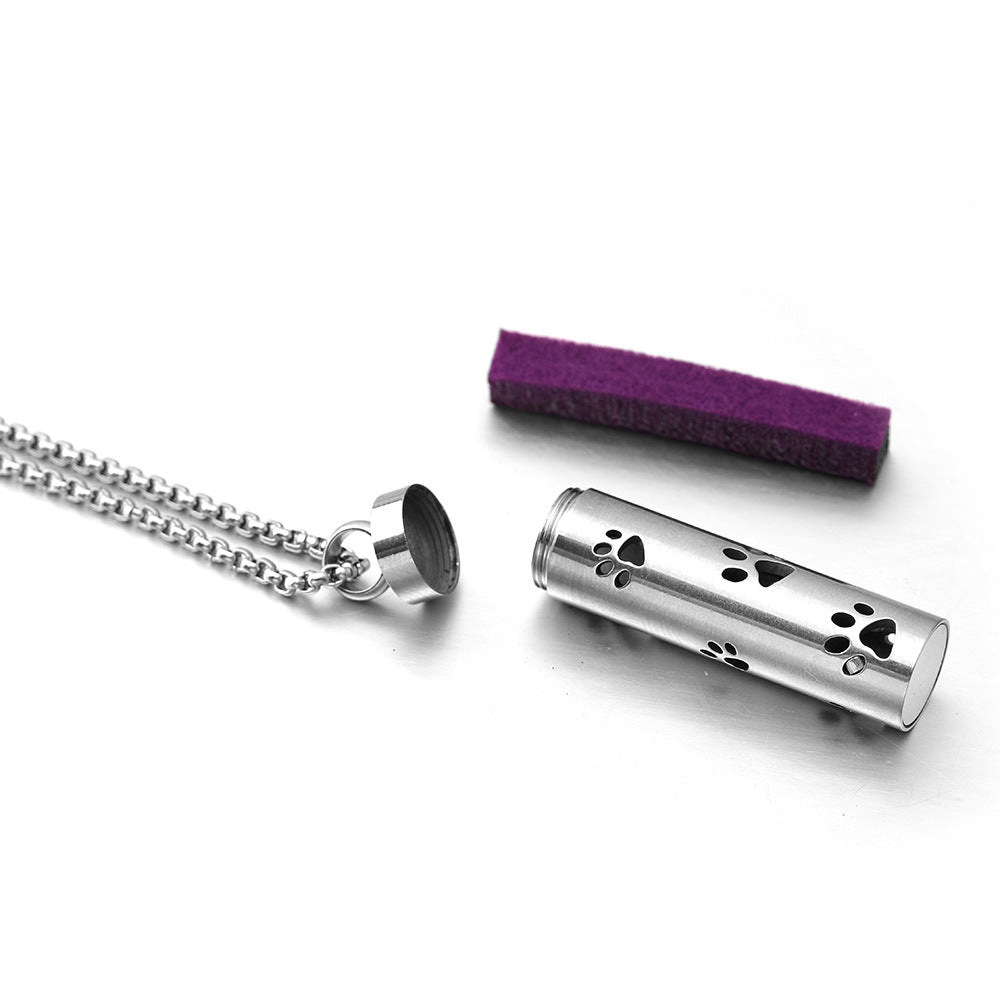 316L Stainless Steel Aromatic Perfume Oil Essential Oil Diffuser Pendant Necklace