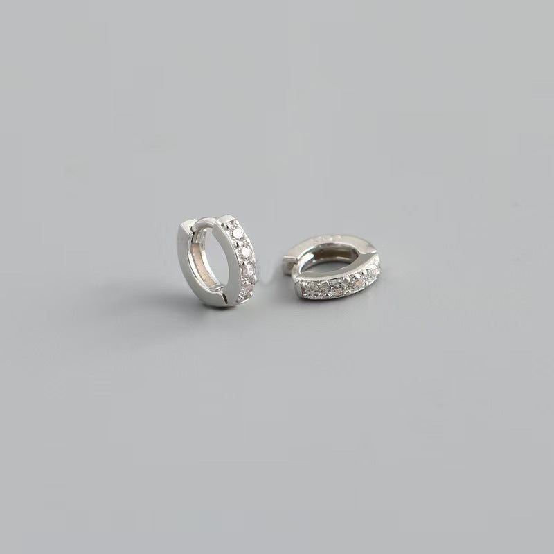 Light-luxury Zircon Hoop Earrings For Women