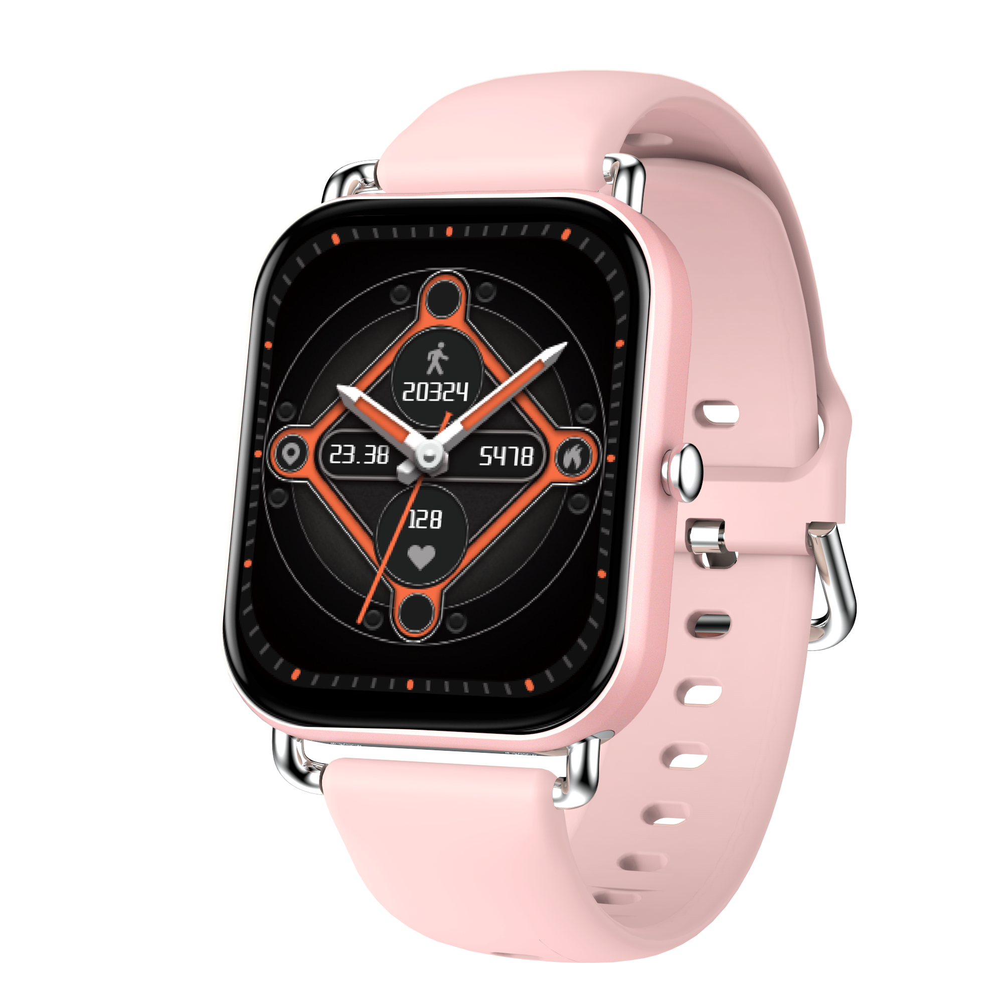 Körpertemperaturmessung, Kollisions-Farb-Sportmodus, stilvolle mikro-gravierte Smartwatch