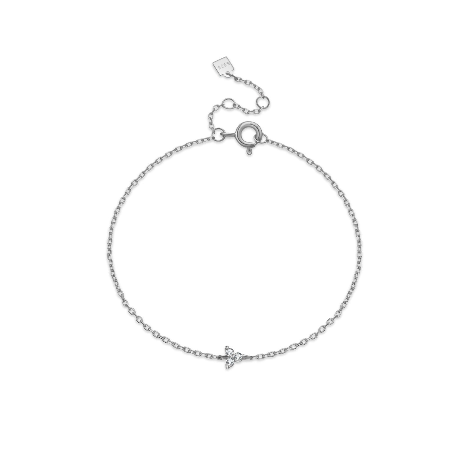 925 Sterling Silver Bracelet Women's Simple All-match Slim Chain