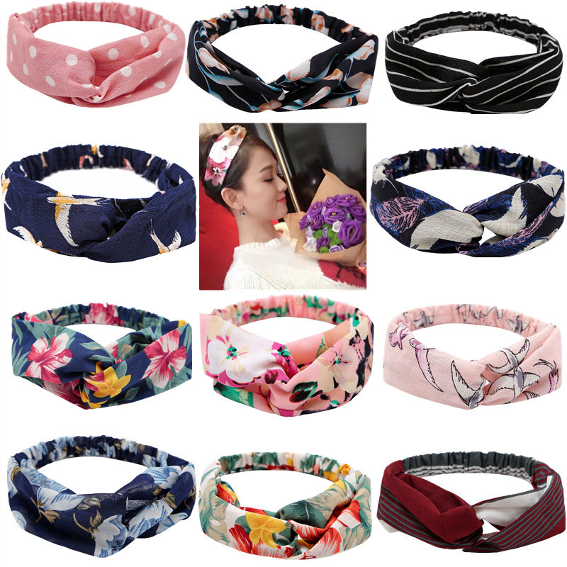 Women's Polka Dot Printed Bohemian Sweet Simple Hair Band