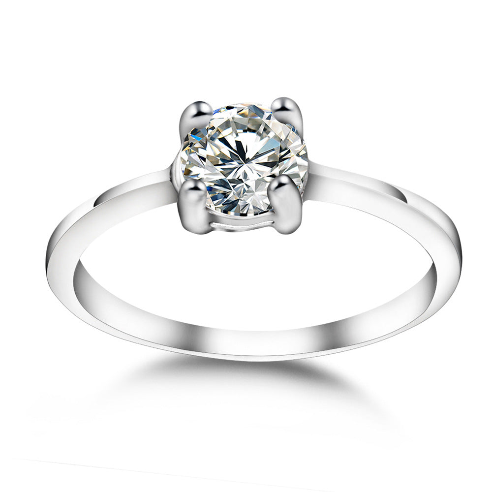 Anillos de boda personalizados de circonita para parejas