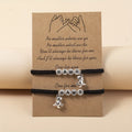 Luminous Letters Hand-woven Adjustable Bracelet Suit