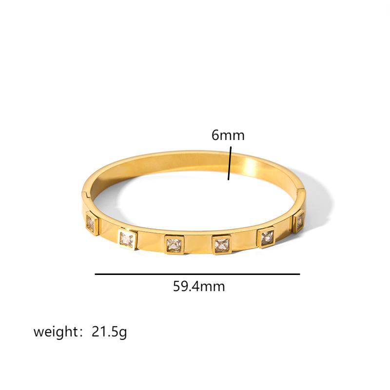 Pulsera de Acero Titanio Estilo Ins con Hebilla de Estrella de Seis Puntas