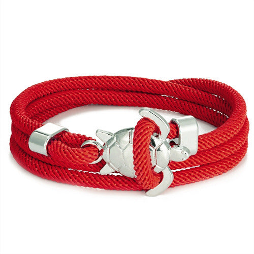 Pulsera de cuerda náutica ajustable de múltiples vueltas Serie Marina