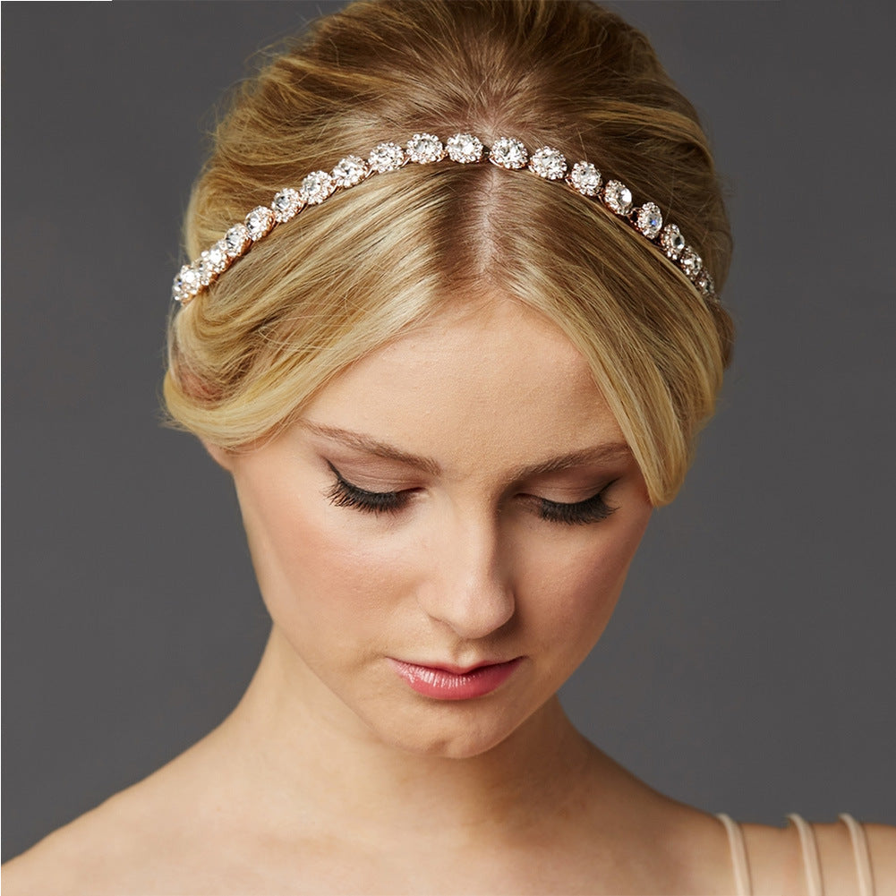 Braut Strass SONNENBLUMEN Haarband Hochzeitsfotografie Accessoires Bankett Kopfschmuck