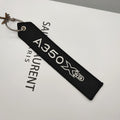 Llavero de aviación de bolsillo con logotipo bordado