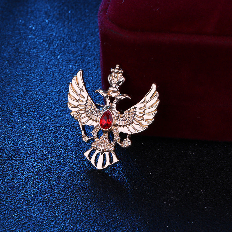 Broche Águila Corona Traje para Hombre