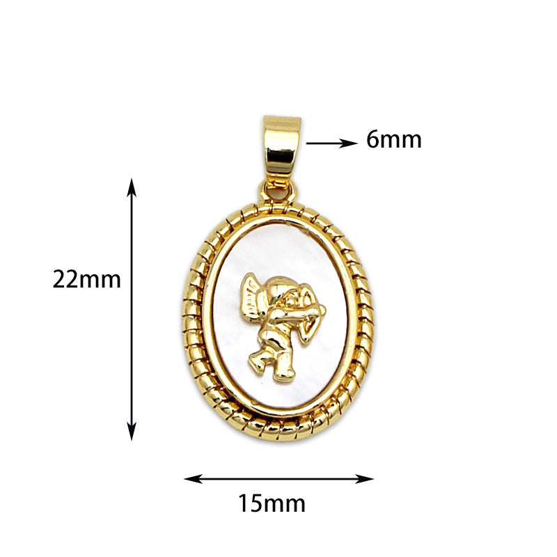 DIY Schmuckzubehör Kupfer plattiert 18K Echtgold