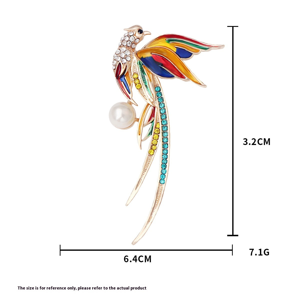 Kolibri Phönix Pfau Öltropfen Brosche Anstecknadel Kleidung Accessoires