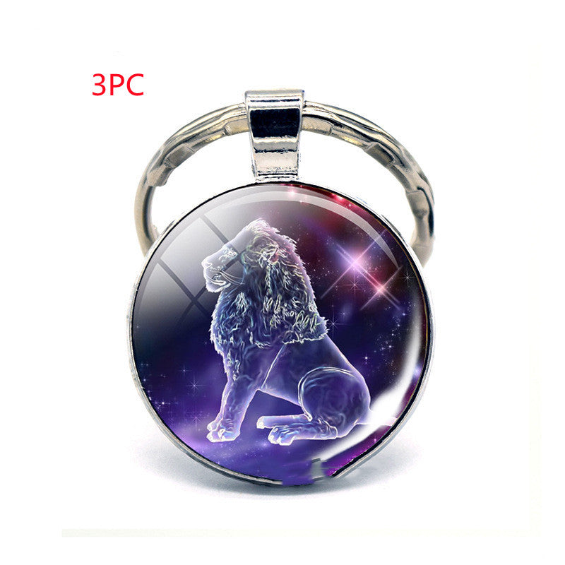 Llavero de los Doce Signos del Zodiaco, Regalo de Cumpleaños