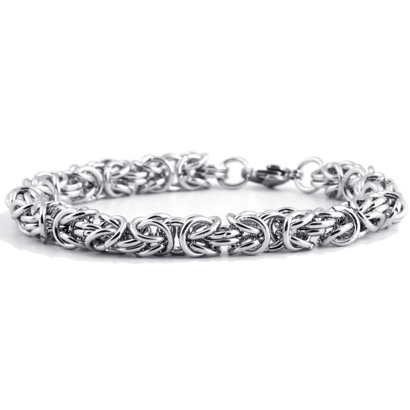 Ring Buckle Multi-ring Titanium Steel Bracelet