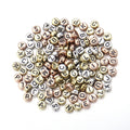 Flat Round Letter Beaded Diy Bracelet Ornament