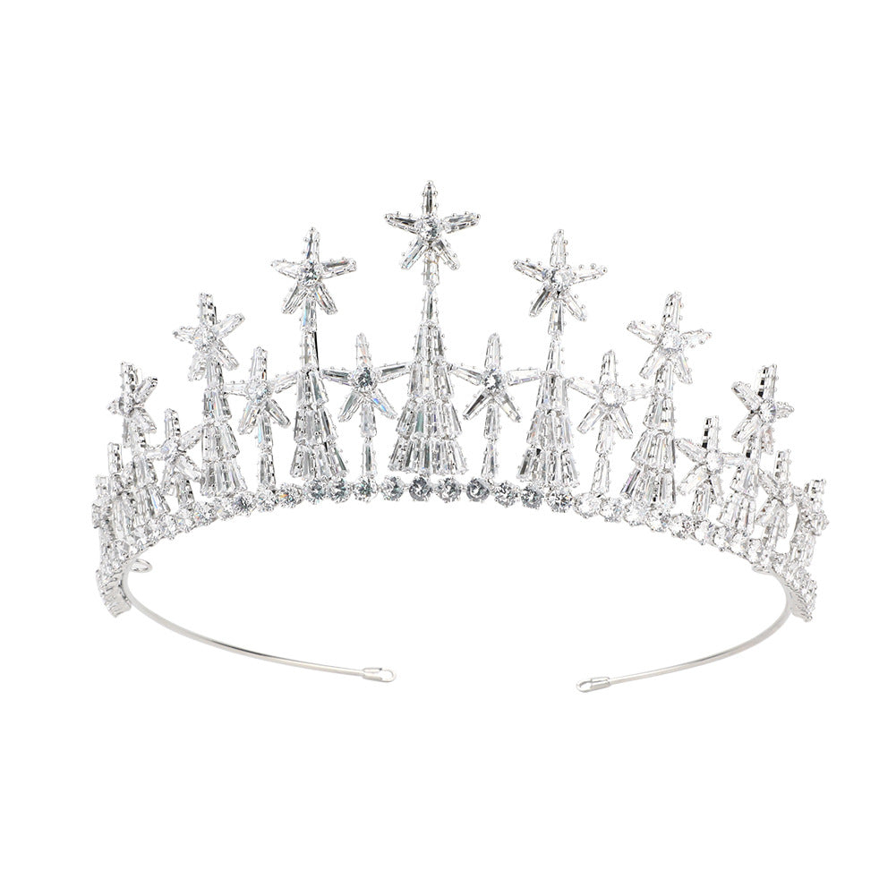 Zirkon Haarreif Formelle Kleider Accessoires Brautkrone