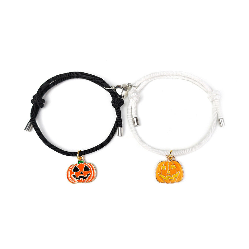 Nuevo imán de amor atrae un par de pulseras de amantes de Halloween