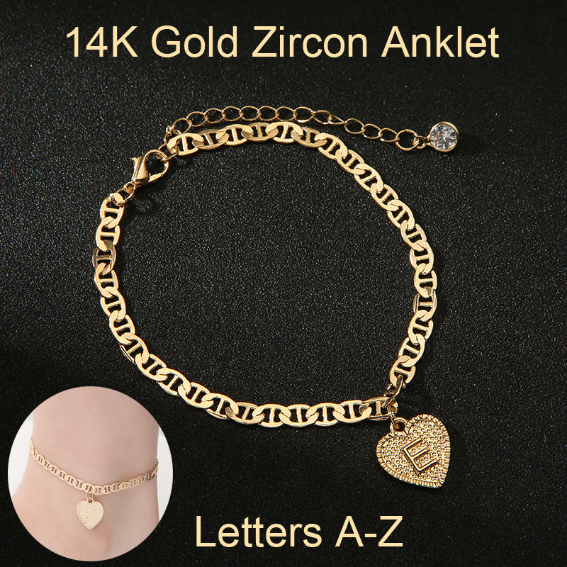 26 English Letters Fashion Men's And Women's Beach Chain