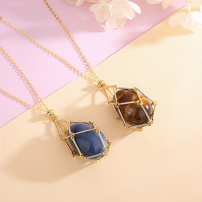 Colgante de cristal de nueva energía natural de primavera, diseño de nicho Ins, collar de la paz para el Día de San Valentín