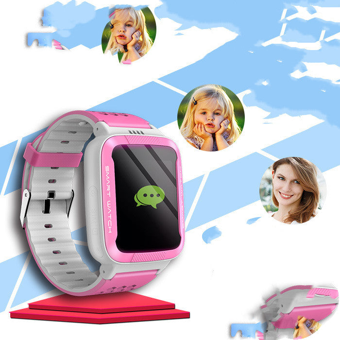 Aikou Smartwatch für Kinder, wasserdicht, Ortungsfunktion, Sprach-Mikro-Chat, Fernüberwachung, Geschenk für Kinder