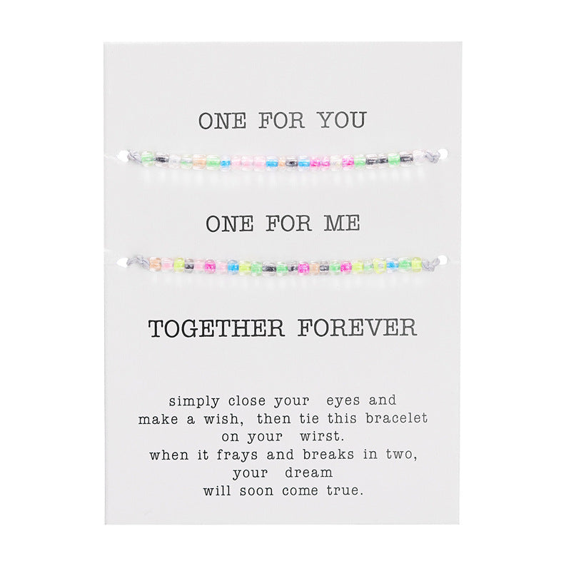 Fashion Personality Color Luminous Beads Bracelet