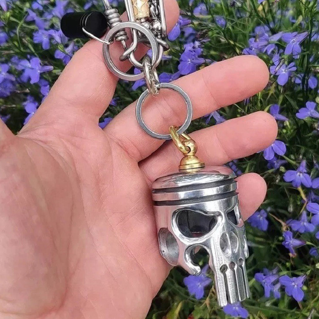 Accesorios creativos de llavero de calavera de aleación