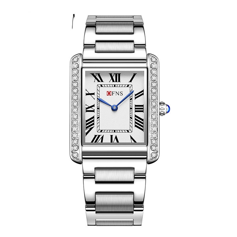 Retro Diamantbesetzte High-End Damen Quarzuhr Paar