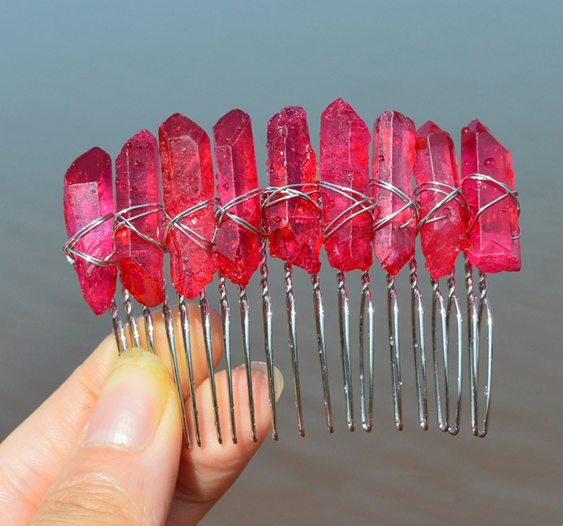 Peineta de Novia Artesanal con Cristales